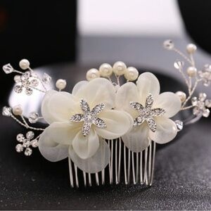 Floral Hair Comb  Accessory